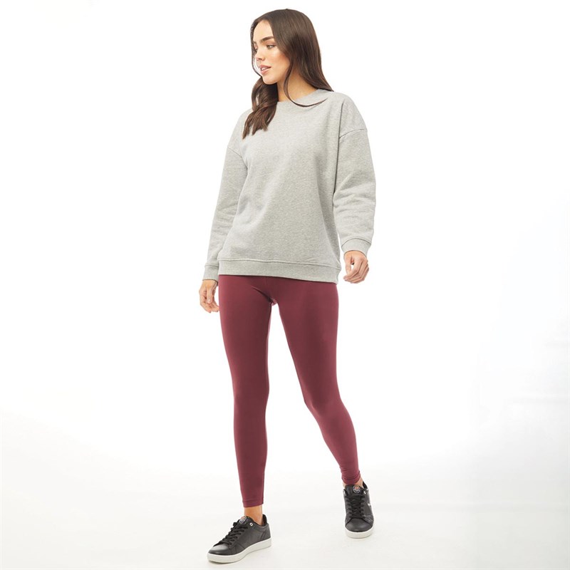 Brave Soul Womens Cimba Sweatshirt Grey Marl