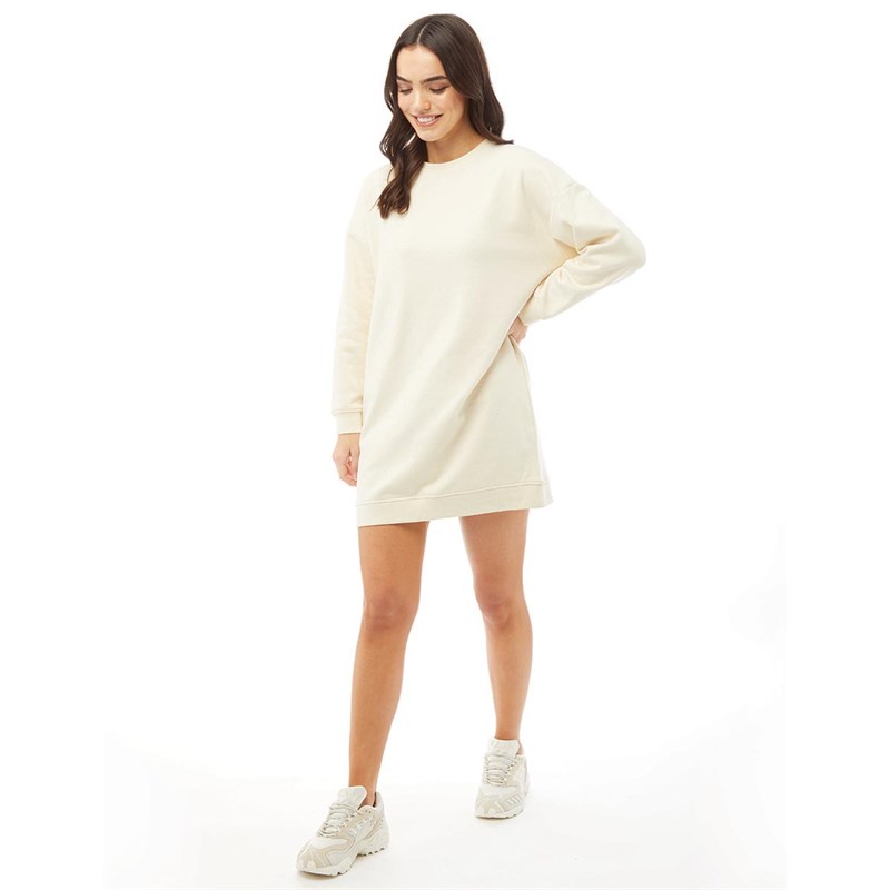 Buy Brave Soul Womens Jamie Sweatshirt Dress Cream