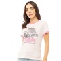 Brave Soul Womens Stormi Waikiki T Shirt Sugar Pink/Coral