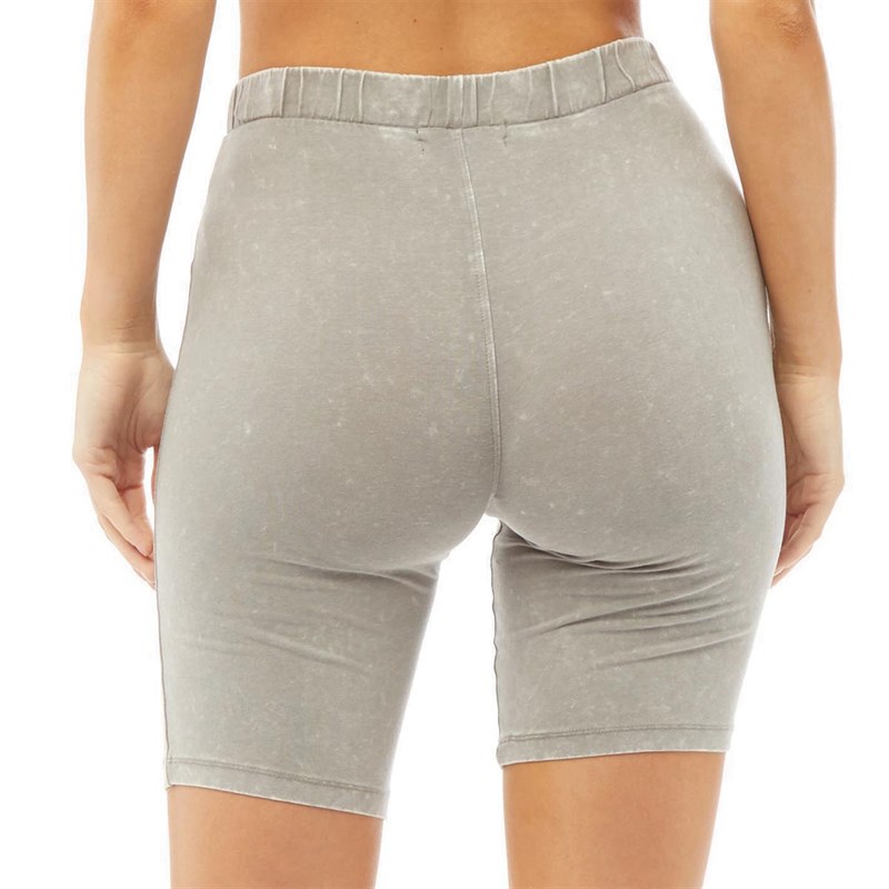 Buy Brave Soul Womens Trumbo Acid Wash Cycling Shorts Grey Acid Wash