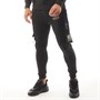 Brave Soul Mens Tech Joggers Jet Black