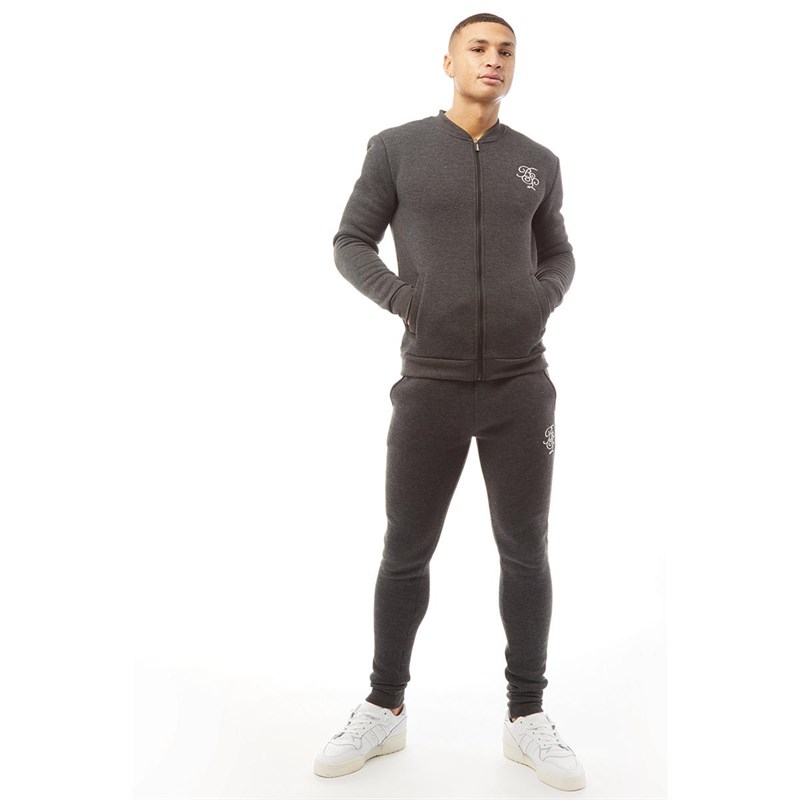 Brave Soul Heren Storm Joggingpak Gemeleerd Antraciet