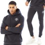Brave Soul Mens Alpbachd Tracksuit Rich Navy/Optic White