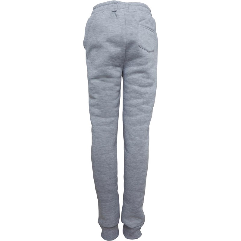 Brave Soul Boys Lanister Zip Hood Tracksuit Set Light Grey Marl