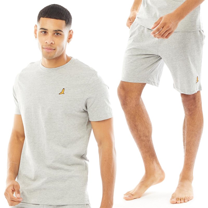 Brave Soul Herren Finnan Homewear Graumeliert