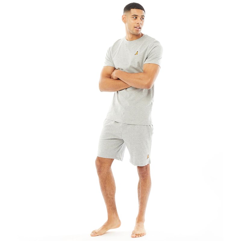 Brave Soul Herren Finnan Homewear Graumeliert