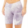 Brave Soul Womens Mars Tie Dye Cycling Shorts Lilac