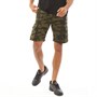 Brave Soul Mens Armed Cargo Shorts Khaki Camo