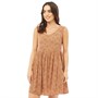 Brave Soul Womens Acacia Dress Brown Animal Print