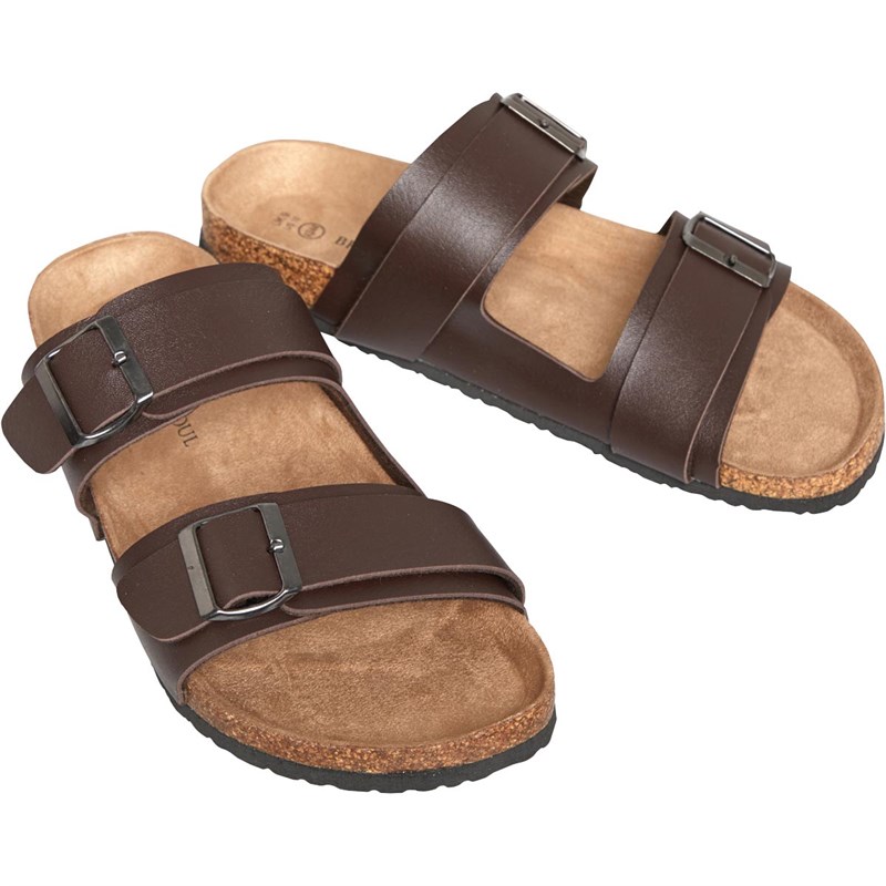 Brave Soul Mens Anthony Sandals Brown