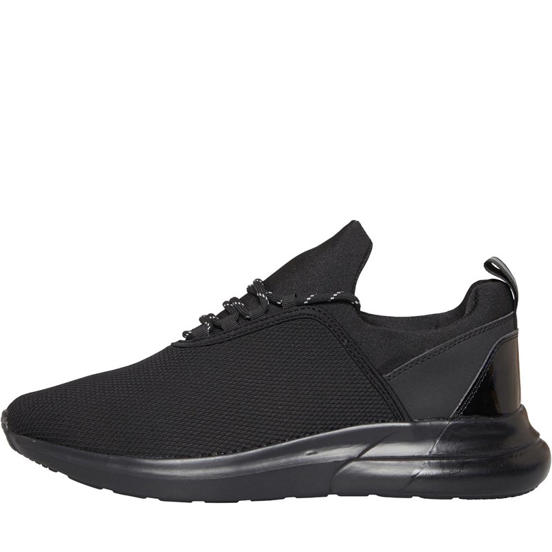 Brave Soul Mens Reflect Trainers Black