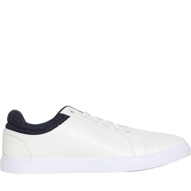 Brave Soul Mens Iowa Trainers White/Blue