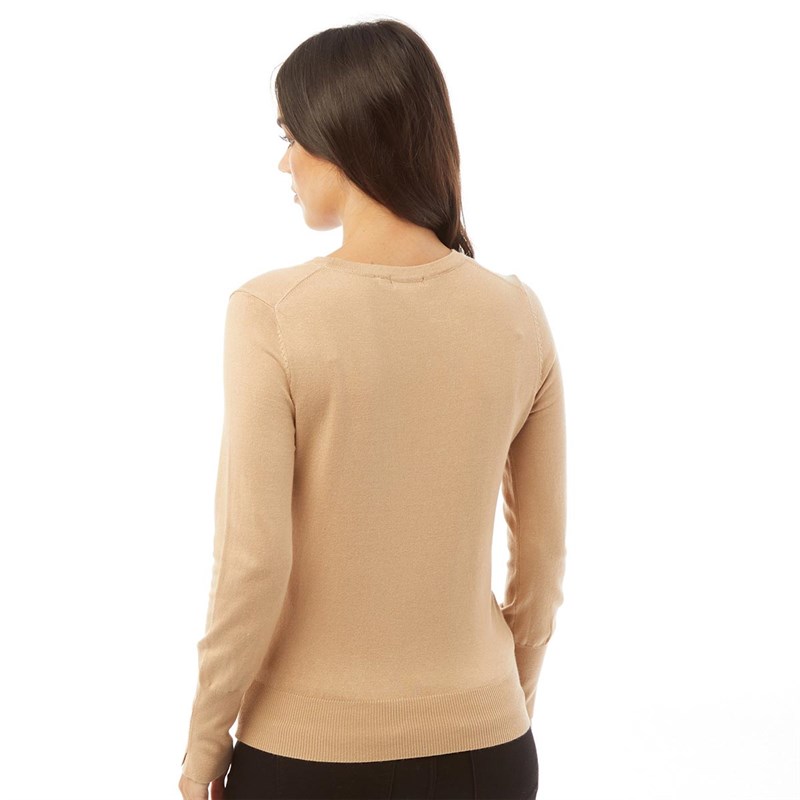 Brave Soul Womens Holly Jumper Biscuit