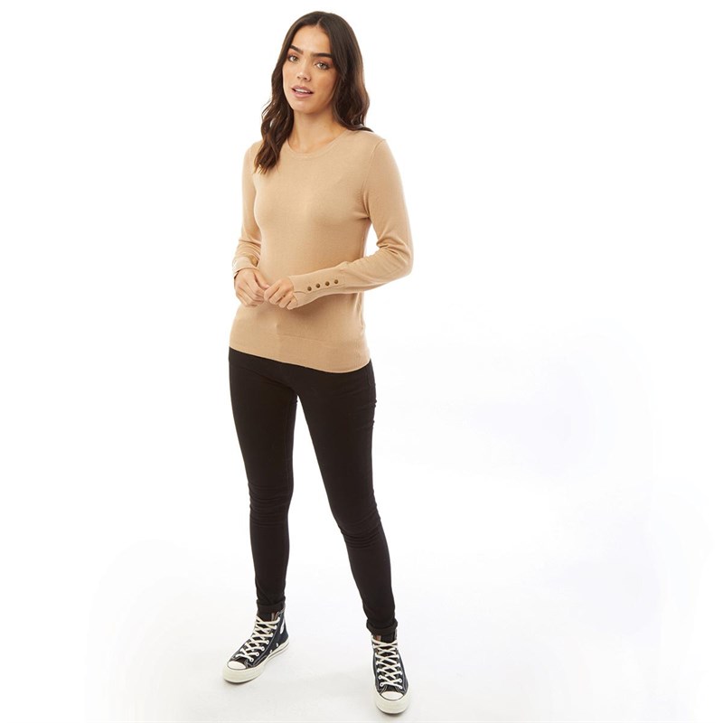 Brave Soul Womens Holly Jumper Biscuit