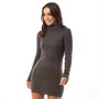 Brave Soul Damen Amanda Kleid Anthrazit