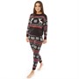 Brave Soul Womens Christmas Ski Season Jumper And Trousers Set Navy Multi
