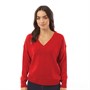 Brave Soul Womens Lima Jumper Scarlett