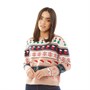 Brave Soul Pull de Noël Christmas Cranberry Femme Rose