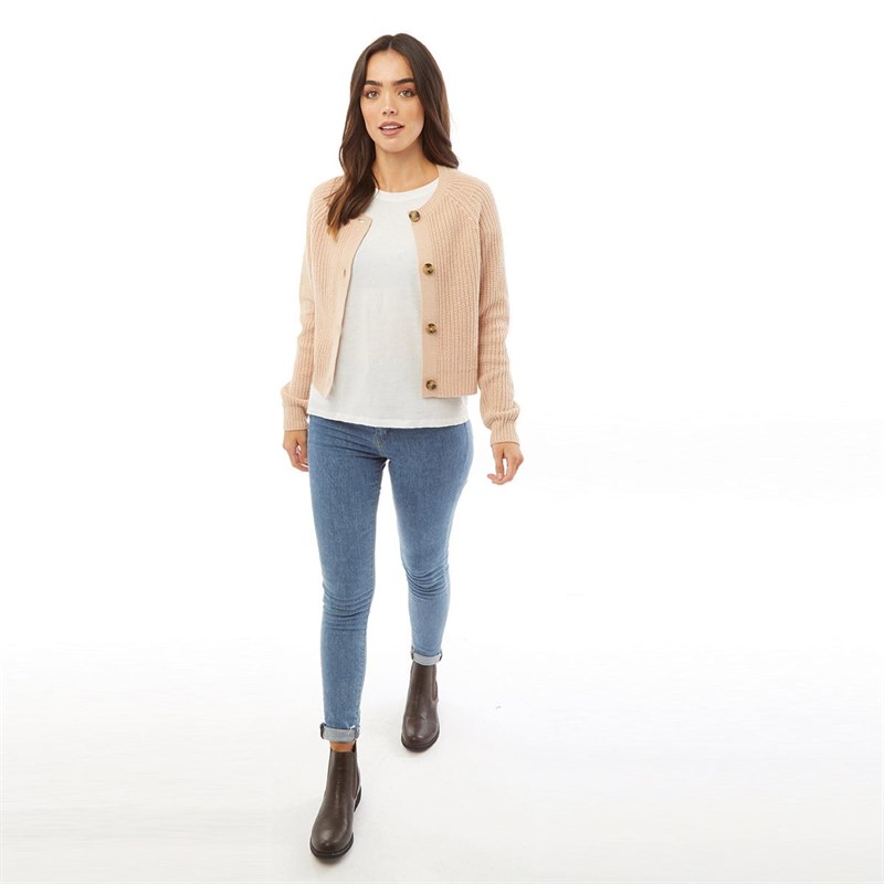 Brave Soul Womens Borough Cardigan Blush