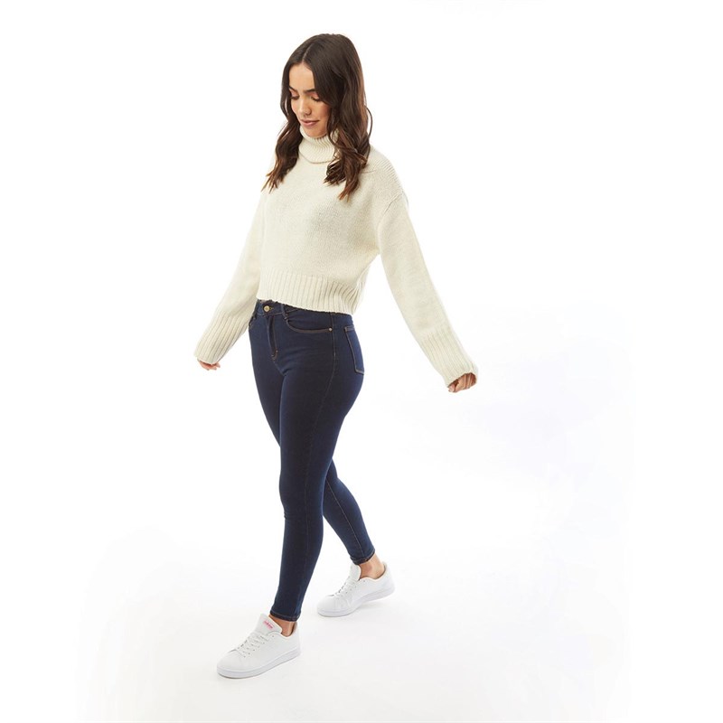 Brave Soul Womens Toby Jumper Cream