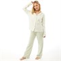 Brave Soul Womens Deanna Pyjama Set Sage/Ivory Polka Dot