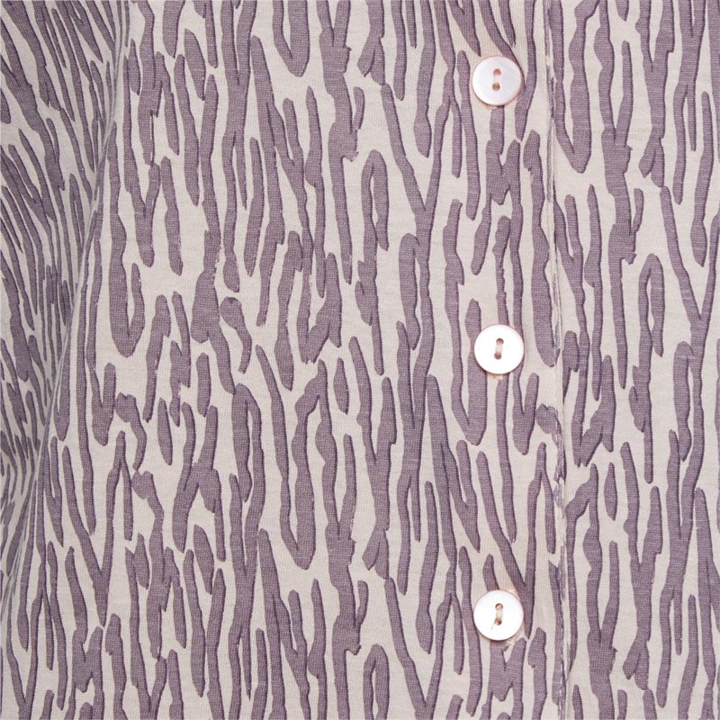 Brave Soul Womens Zoe Shortsie Pyjama Set Peach/Pink