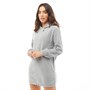 Brave Soul Womens Kai Hooded Dress Grey Marl
