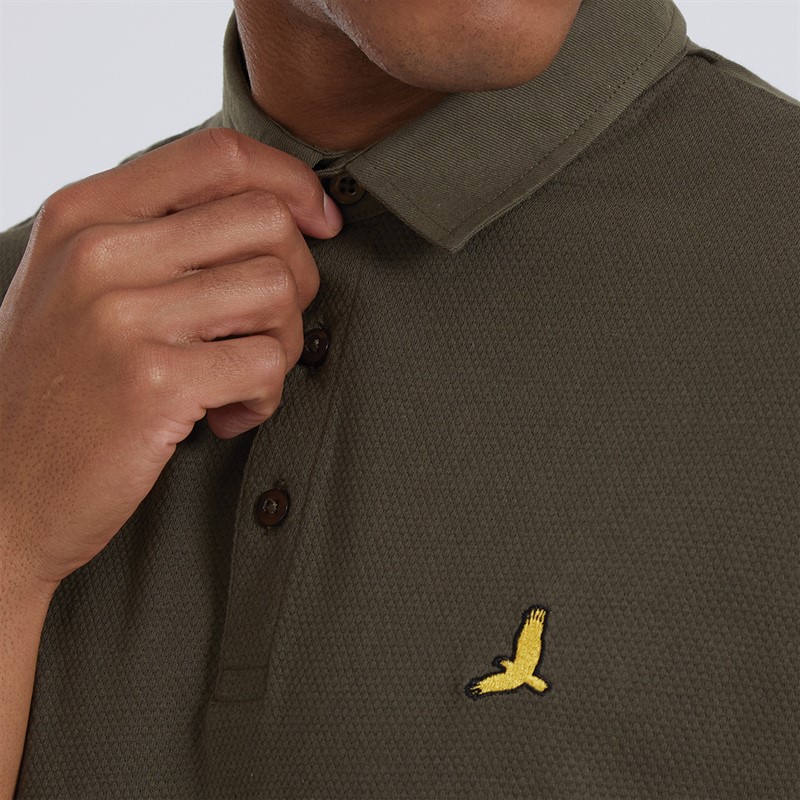 Brave Soul Mens Chaybird Polo Khaki