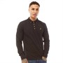 Brave Soul Mens General Long Sleeve Polo Top Jet Black