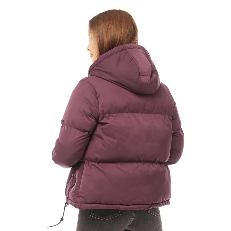 Buy Brave Soul Womens Cello Padded Jacket Burgundy