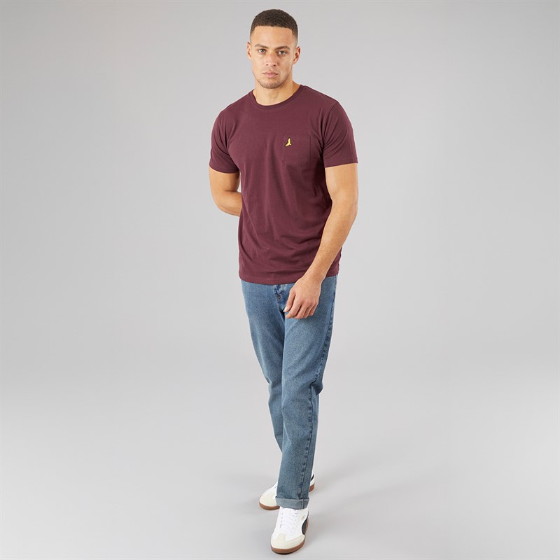 Brave Soul Herren T-Shirts 3er-Pack Marine/Khaki/Burgund
