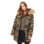 Brave Soul Veste Parka Panther Femme Camouflage