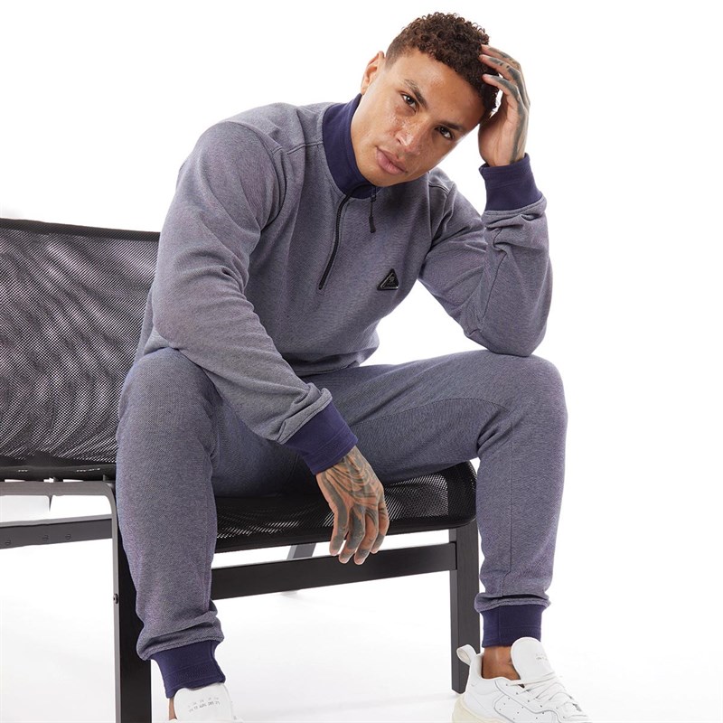 Brave Soul Mens Borman Tracksuit Blue Birdseye