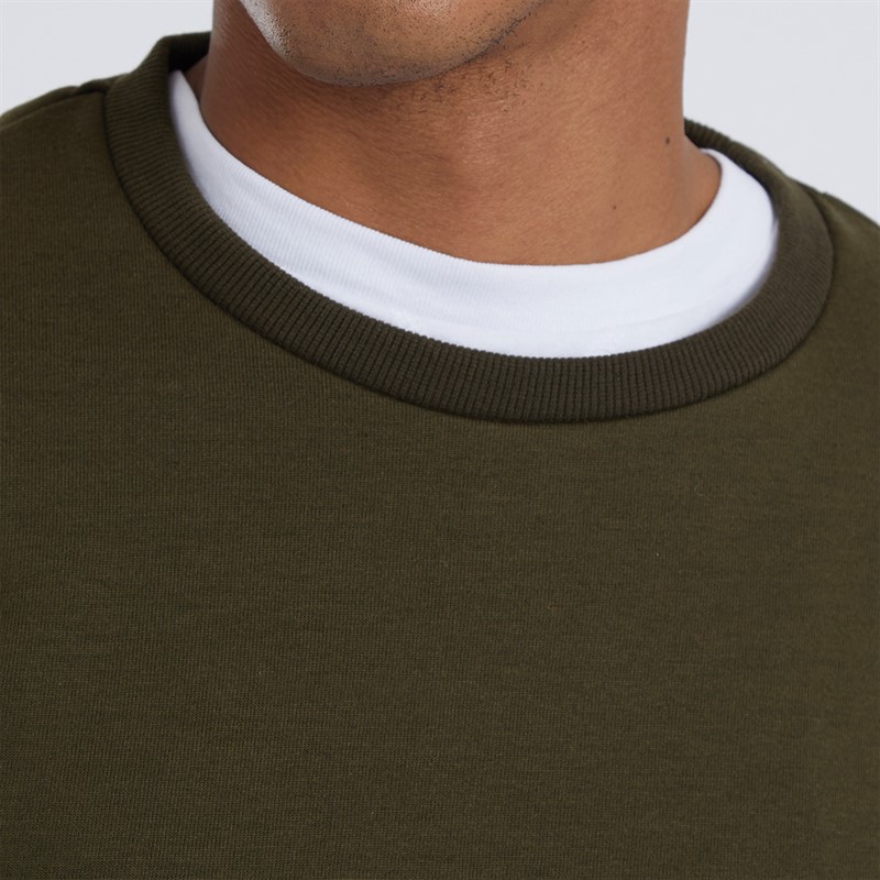 Brave Soul Herren William Sweatshirts Khaki