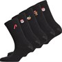 Brave Soul Womens Xmas Christmas Five Pack Socks Multi
