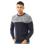 Brave Soul Herren Roland Pullover mit Rundhalsausschnitt Navy