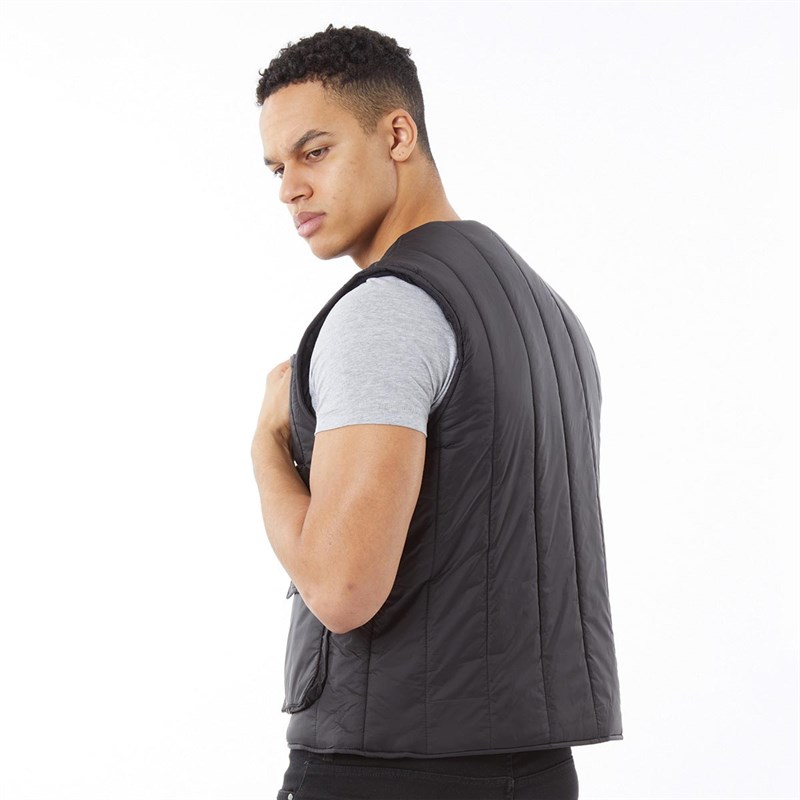 Brave Soul Mens Kelvin Gilet Black