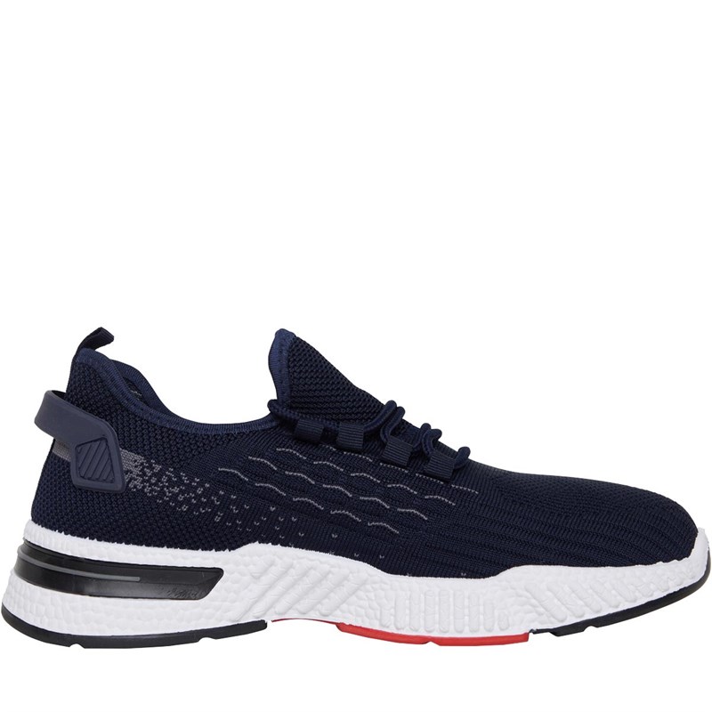 Brave Soul Mens Lakeside Trainers Navy