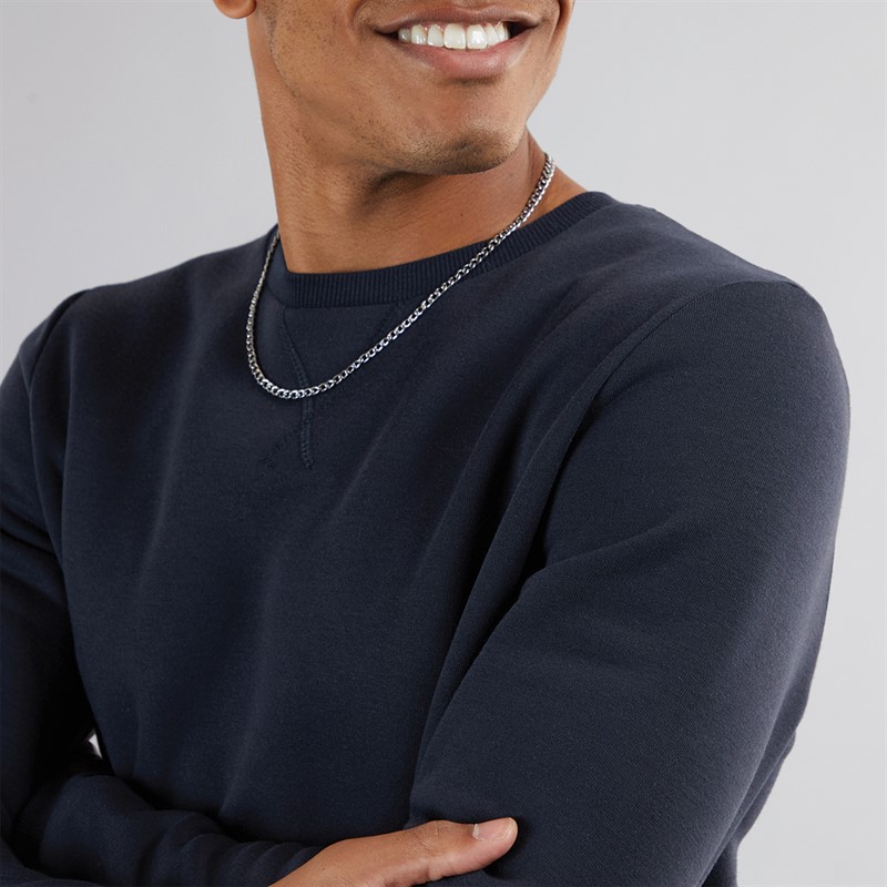 Brave Soul Herre Crew Neck Sweatshirt Blå