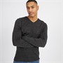 Brave Soul Herren Celestial Pullover mit V-Auschnitt Anthrazitmeliert
