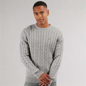 Cárdigan Grueso De Punto Con Cable BRAVE SOUL Para Hombre - Cuello Redondo, Manga Larga, Tejido Pesado Acrílico - Ideal Para Invierno Y Looks Casuales