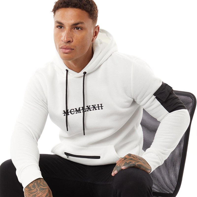 Buy Brave Soul Mens Array Hoodie Cream