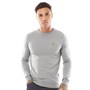 Brave Soul Pull à Col Ras-du-Cou Theory Homme Gris Clair