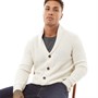 Brave Soul Cardigans Arkram Homme Ecru