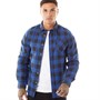 Brave Soul Chemises à Manches Longues Jack Checked Homme Bleu