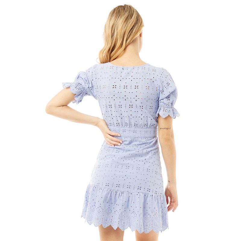 Brave Soul Womens Lula Dress Cornflower Blue