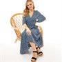 Brave Soul Robes Ollie Femme Bleu