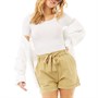 Brave Soul Dame Claire Afslappede shorts Sandfarvet