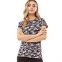 Brave Soul Womens Dis T-Shirt Charcoal Camo