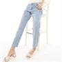 Brave Soul Dames Celine Relaxed Fit Jeans Licht Stonewash